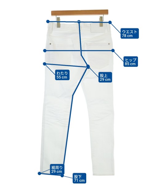 DSQUARED（ディースクエアード）デニムパンツ 白 サイズ:46(M位) メンズ/2200671060022