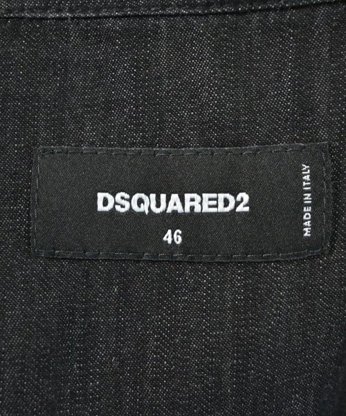 DSQUARED（ディースクエアード）カジュアルシャツ 黒 サイズ:46(M位) メンズ/2200671717216