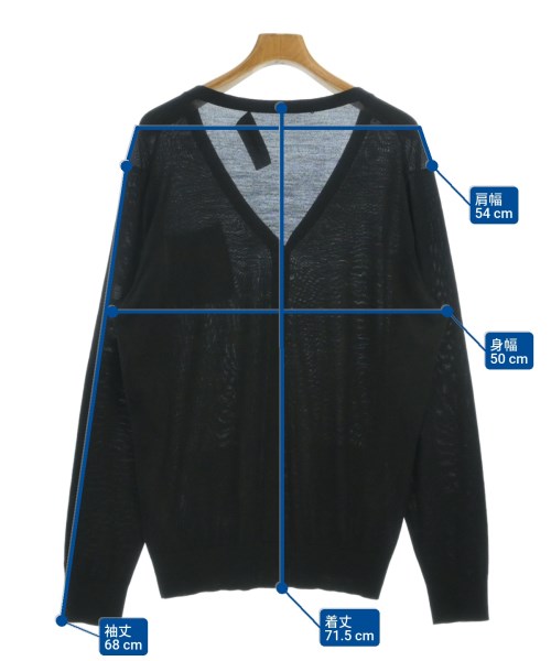 DSQUARED（ディースクエアード）カーディガン 黒 サイズ:XL メンズ/2200672098116