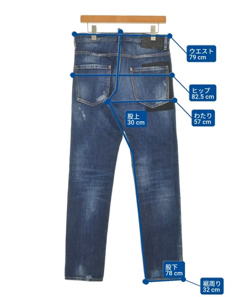 DSQUARED（ディースクエアード）デニムパンツ 紺 サイズ:46(M位) メンズ/2200730125068