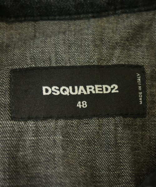 DSQUARED（ディースクエアード）カジュアルシャツ 黒 サイズ:48(L位) メンズ/2200734559029