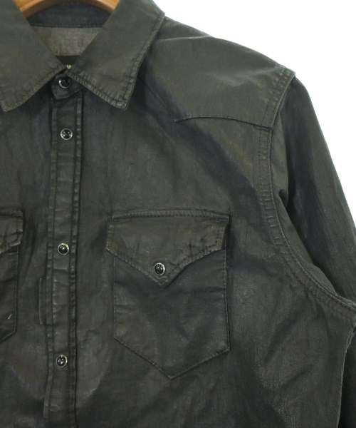 DSQUARED（ディースクエアード）カジュアルシャツ 黒 サイズ:48(L位) メンズ/2200734559029