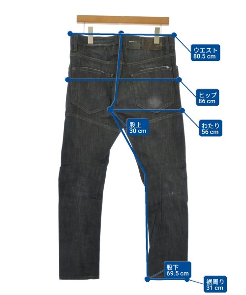 DSQUARED（ディースクエアード）デニムパンツ 黒 サイズ:46(M位) メンズ/2200734559173