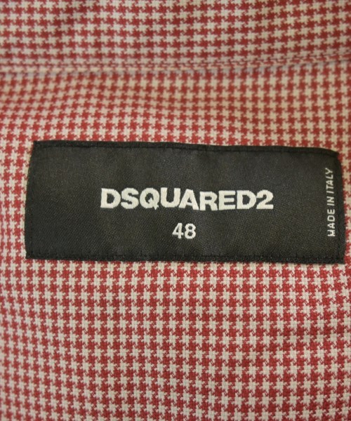 DSQUARED（ディースクエアード）カジュアルシャツ 赤 サイズ:48(L位) メンズ/2200734559258