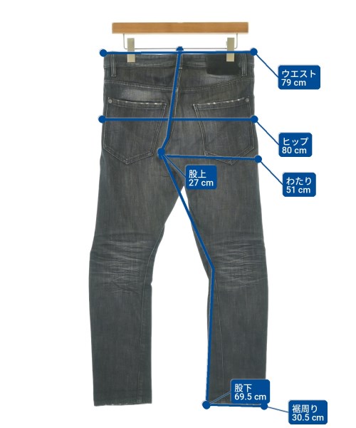 DSQUARED（ディースクエアード）デニムパンツ 黒 サイズ:42(XS位) メンズ/2200725679200