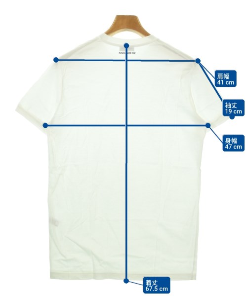 DSQUARED（ディースクエアード）Tシャツ・カットソー 白 サイズ:S メンズ/2200736171021