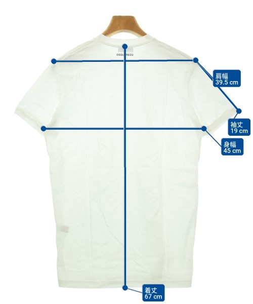 DSQUARED（ディースクエアード）Tシャツ・カットソー 白 サイズ:S メンズ/2200736171038
