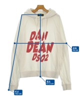 DSQUARED（ディースクエアード）パーカー 白 サイズ:XL メンズ/2200737418026