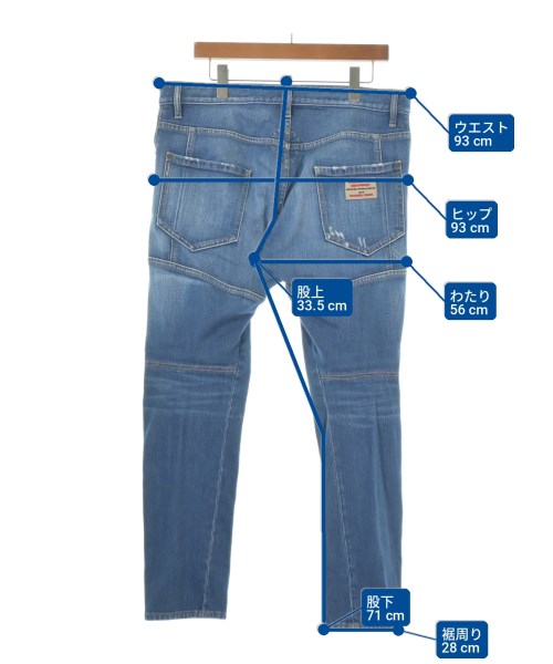 DSQUARED（ディースクエアード）デニムパンツ 青 サイズ:50(XL位) メンズ/2200737418064