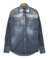 DSQUARED（ディースクエアード）カジュアルシャツ 紺 サイズ:44(S位) メンズ/2200720376104