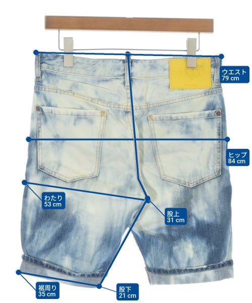 DSQUARED（ディースクエアード）ショートパンツ 青 サイズ:44(S位) メンズ/2200721137070
