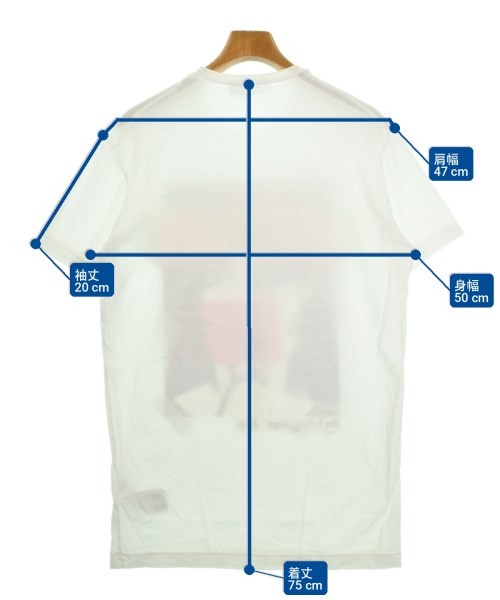 DSQUARED（ディースクエアード）Tシャツ・カットソー 白 サイズ:M メンズ/2200722988558