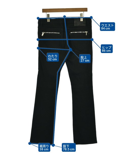 DSQUARED（ディースクエアード）デニムパンツ 黒 サイズ:48(L位) メンズ/2200723810254