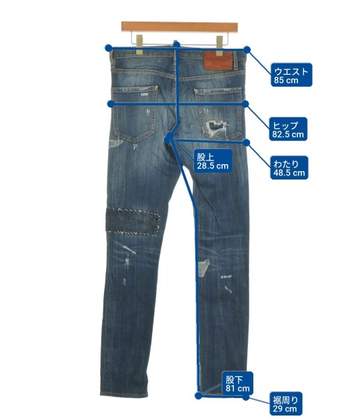 DSQUARED（ディースクエアード）デニムパンツ 青 サイズ:48(L位) メンズ/2200723810261