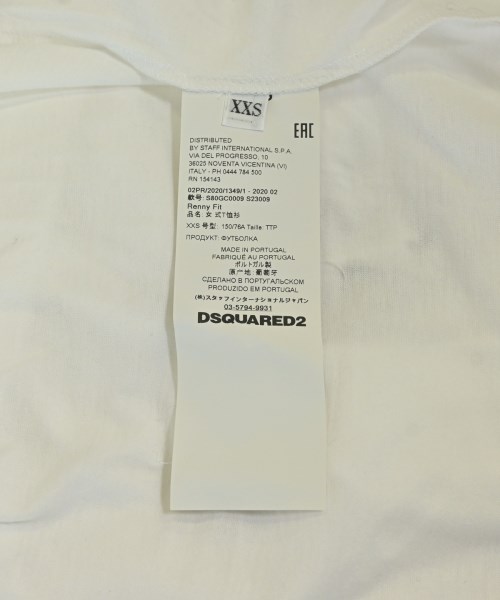 DSQUARED（ディースクエアード）Tシャツ・カットソー 白 サイズ:XXS レディース/2200723823018