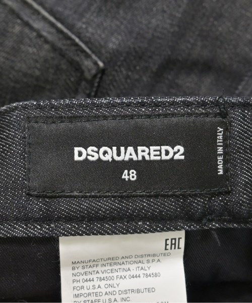 DSQUARED（ディースクエアード）デニムパンツ 黒 サイズ:48(L位) メンズ/2200724461028