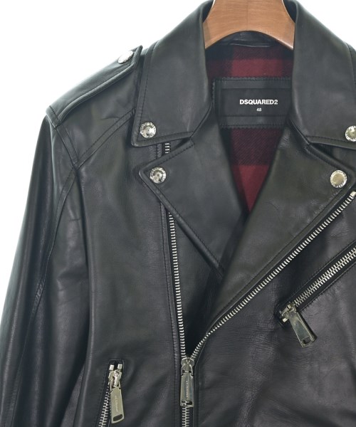 DSQUARED（ディースクエアード）ライダース 黒 サイズ:48(L位) メンズ/2200725569112