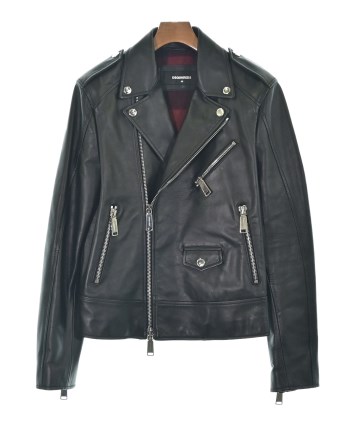 DSQUARED（ディースクエアード）ライダース 黒 サイズ:48(L位) メンズ