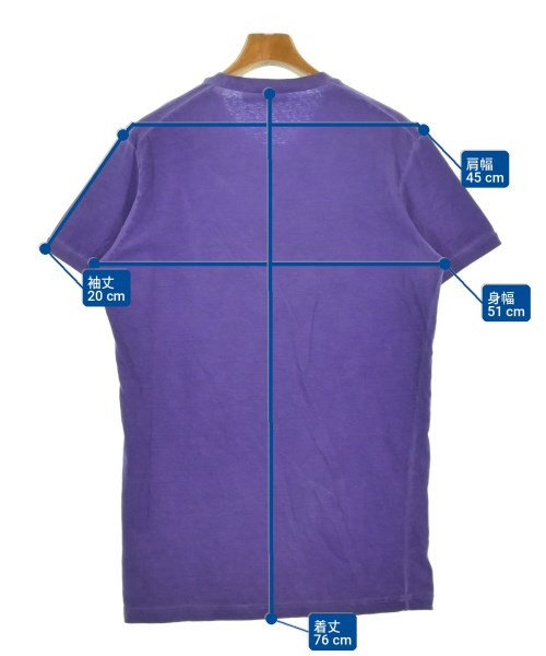DSQUARED（ディースクエアード）Tシャツ・カットソー 紫 サイズ:M メンズ/2200726838040