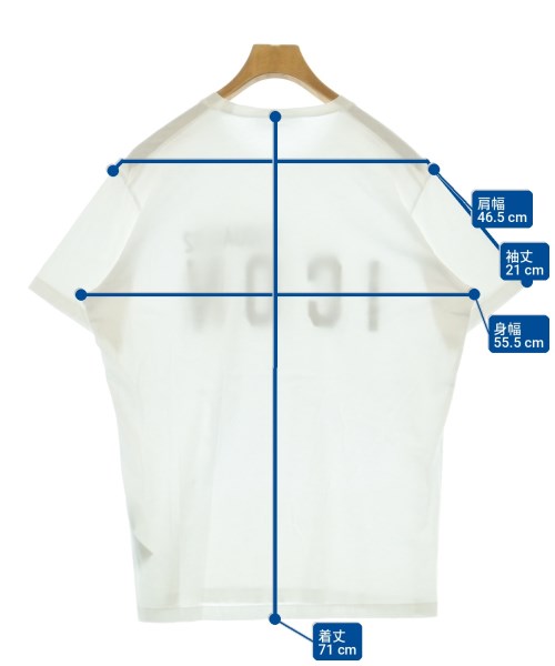 DSQUARED（ディースクエアード）Tシャツ・カットソー 白 サイズ:L メンズ/2200726920059