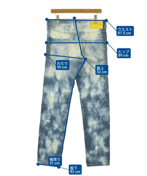 DSQUARED（ディースクエアード）デニムパンツ 青 サイズ:48(L位) メンズ/2200684438122