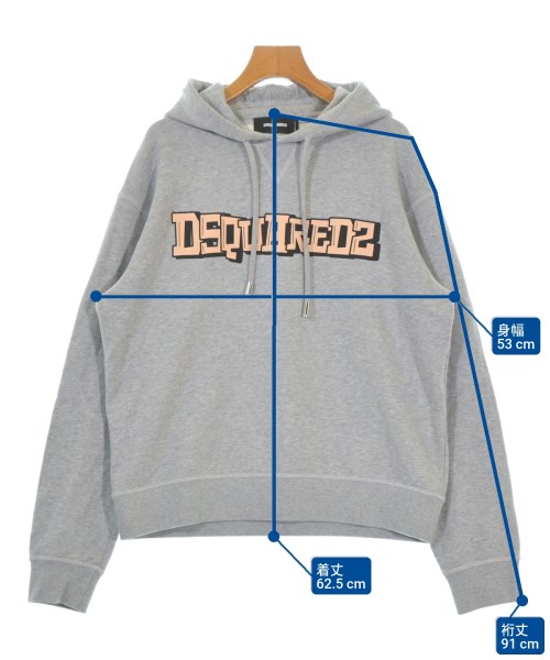 DSQUARED（ディースクエアード）パーカー グレー サイズ:XS レディース/2200684650036