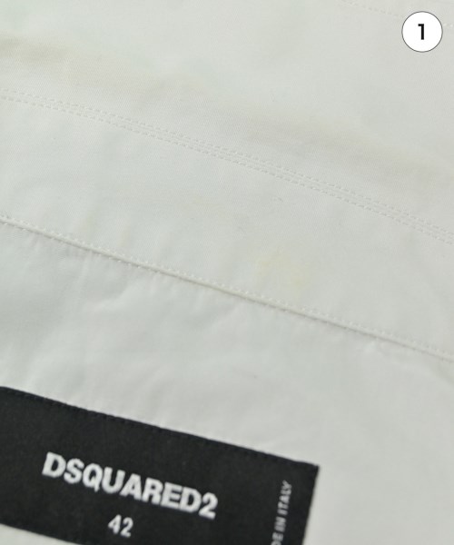 DSQUARED（ディースクエアード）カジュアルシャツ 白 サイズ:42(XS位) メンズ/2200685037034