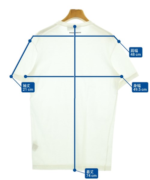 DSQUARED（ディースクエアード）Tシャツ・カットソー 白 サイズ:S レディース/2200685682043