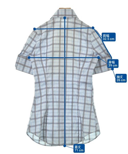 DSQUARED（ディースクエアード）ドレスシャツ 青 サイズ:40(M位) レディース/2200679629153