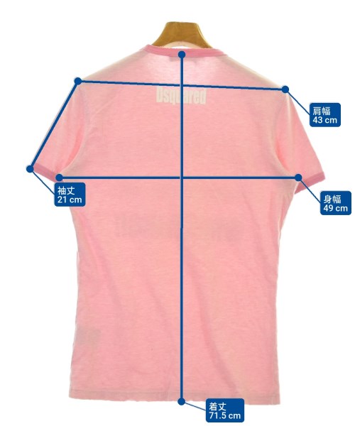 DSQUARED（ディースクエアード）Tシャツ・カットソー ピンク サイズ:S メンズ/2200686532019