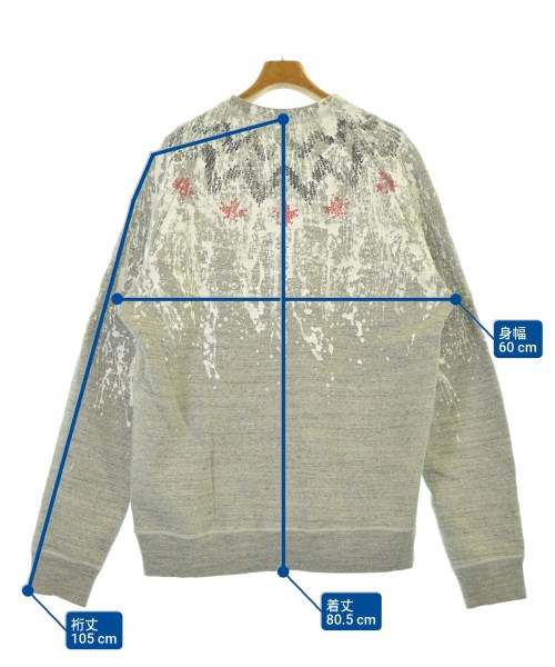 DSQUARED（ディースクエアード）スウェット グレー サイズ:XXL メンズ/2200687524051