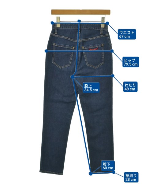 DSQUARED（ディースクエアード）デニムパンツ 紺 サイズ:42(M位) レディース/2200689977053