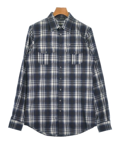 DSQUARED(ディースクエアード)カジュアルシャツ 紺 サイズ:48(L位)/2200691416229