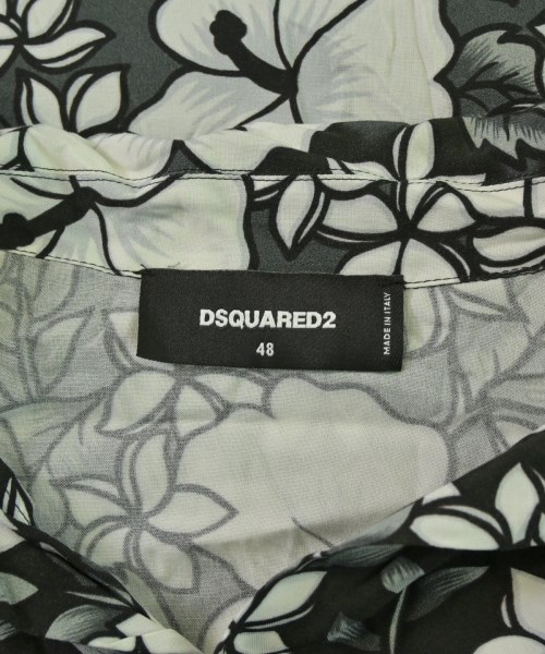 DSQUARED（ディースクエアード）カジュアルシャツ 黒 サイズ:48(L位) メンズ/2200692193051