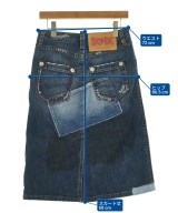 DSQUARED（ディースクエアード）ひざ丈スカート 紺 サイズ:38(S位) レディース/2200692418017