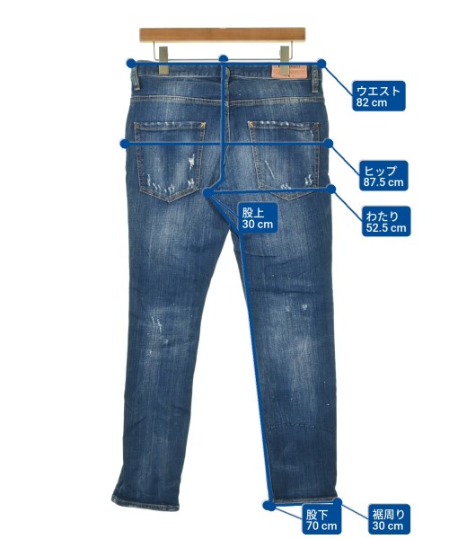 DSQUARED（ディースクエアード）デニムパンツ 青 サイズ:48(L位) メンズ/2200686275114
