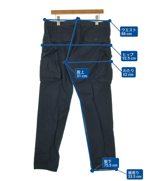 DSQUARED（ディースクエアード）カーゴパンツ 黒 サイズ:52(XXL位) メンズ/2200686275176