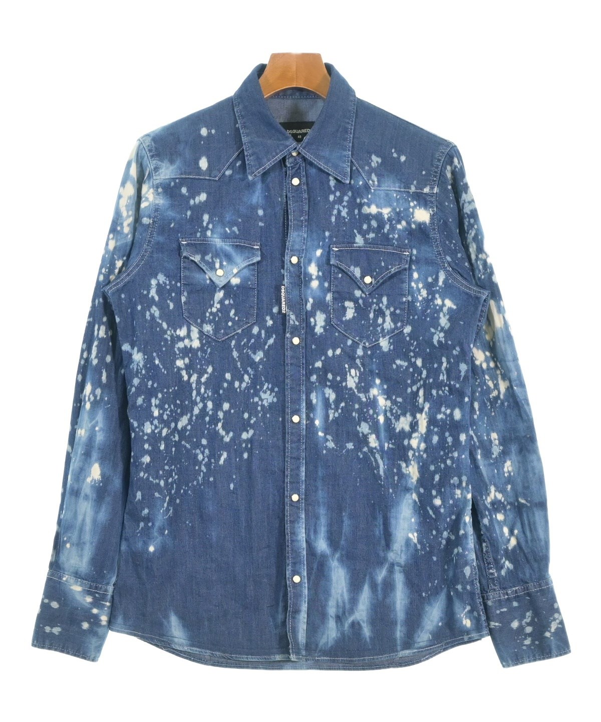 DSQUARED（ディースクエアード）カジュアルシャツ 紺 サイズ:48(L位