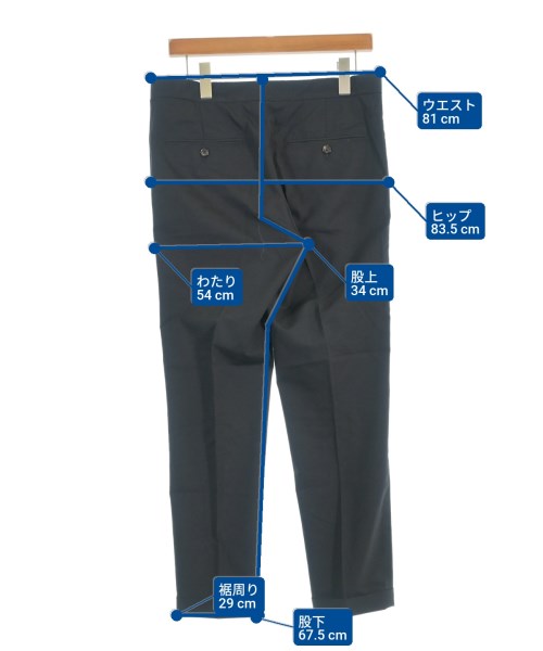 DSQUARED（ディースクエアード）スラックス 黒 サイズ:46(M位) メンズ/2200689263064