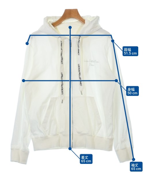lucien pellat-finet（ルシアンペラフィネ）パーカー 白 サイズ:L メンズ/2200621310030