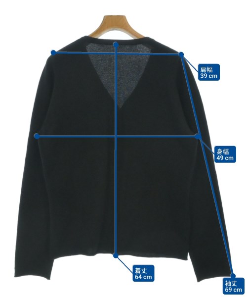 lucien pellat-finet（ルシアンペラフィネ）カーディガン 黒 サイズ:M メンズ/2200664219192