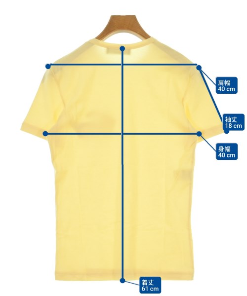 VIKTOR&ROLF（ヴィクター＆ロルフ）Tシャツ・カットソー 黄 サイズ:44(S位) メンズ/2200625280124