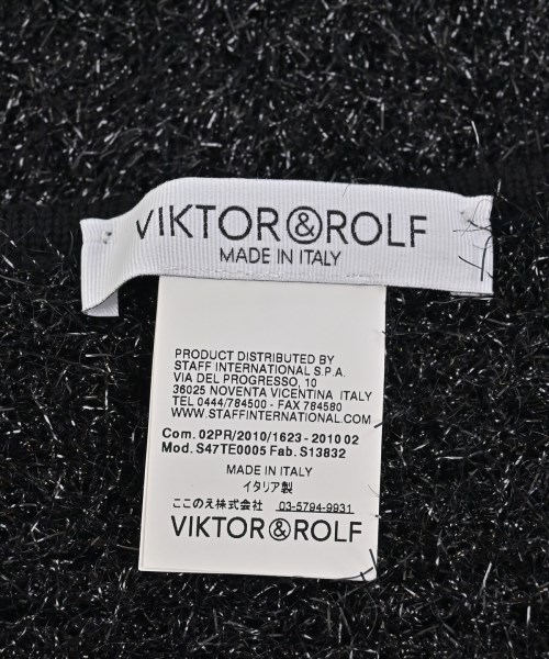 VIKTOR&ROLF（ヴィクター＆ロルフ）マフラー 黒 サイズ:- メンズ/2200693758549