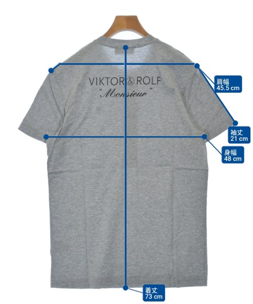 VIKTOR&ROLF（ヴィクター＆ロルフ）Tシャツ・カットソー グレー サイズ:M メンズ/2200702518874