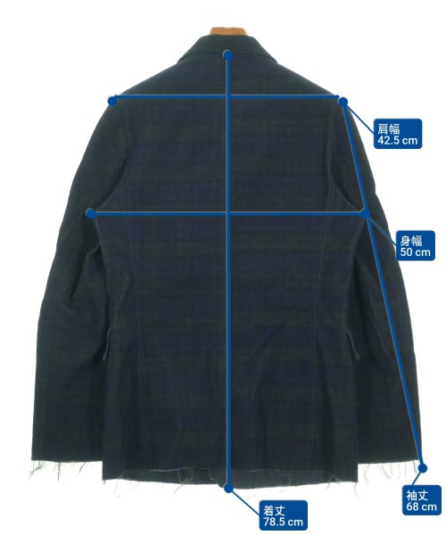 GASPARD YURKIEVICH（ギャスパーユルケヴィッチ）カジュアルジャケット 紺 サイズ:S メンズ/2200669281026