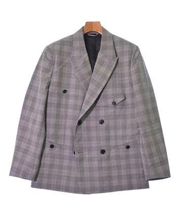【美品】☆Dior Homme☆グレー☆ソリッド☆プレート☆光沢☆無地☆ Dior Homme（ディオールオム）テーラードジャケット グレー