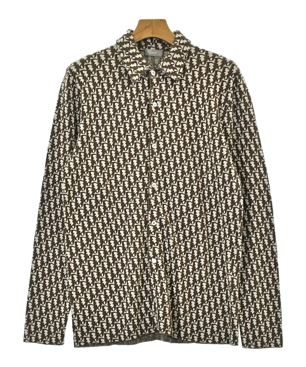 Dior Homme（ディオールオム）カジュアルシャツ 茶 サイズ:S メンズ