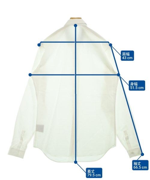 Dior Homme（ディオールオム）カジュアルシャツ 白 サイズ:39(M位) メンズ/2200635061096