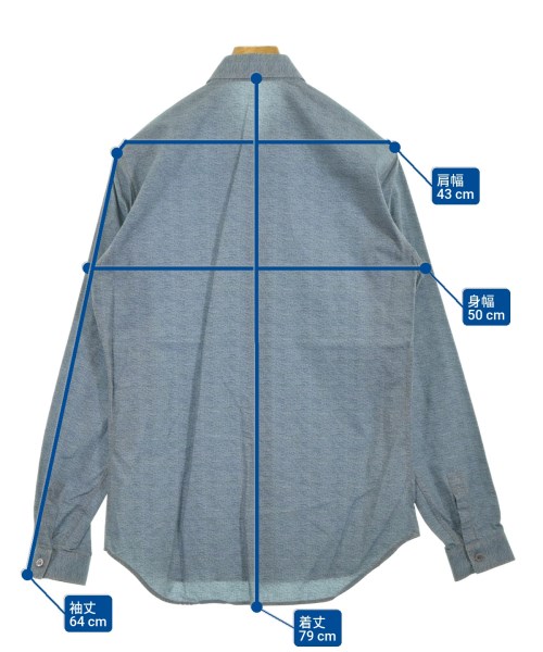 Dior Homme（ディオールオム）カジュアルシャツ 青 サイズ:39(M位) メンズ/2200635061102