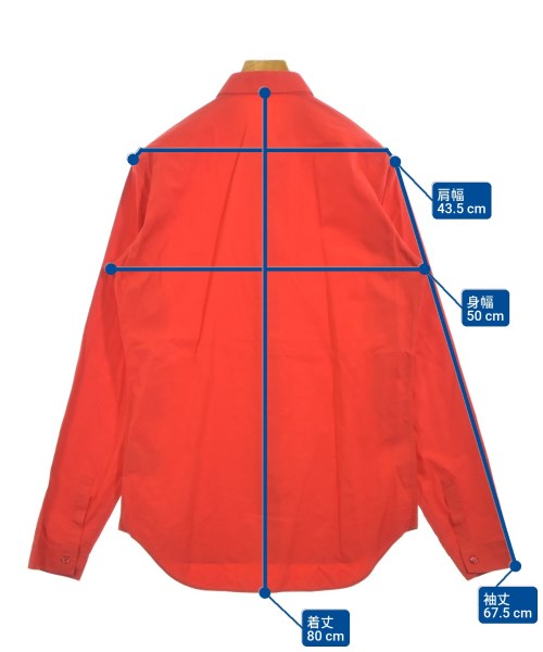 Dior Homme（ディオールオム）カジュアルシャツ 赤 サイズ:39(M位) メンズ/2200635061119